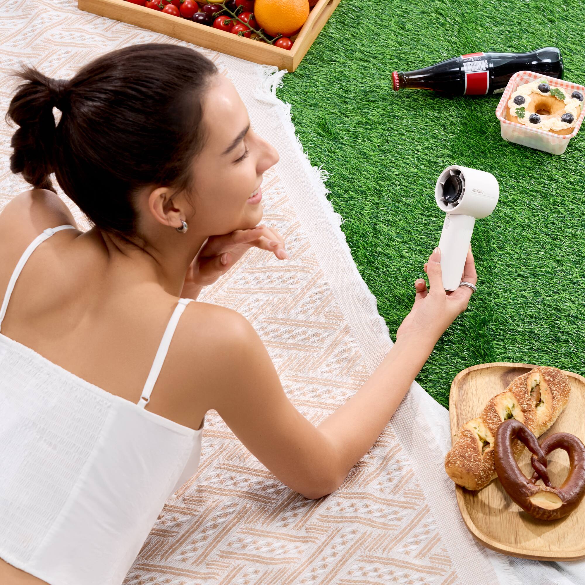 Alt View 4. Jisulife - Jisulife Handheld Fan Life10 - Grey.