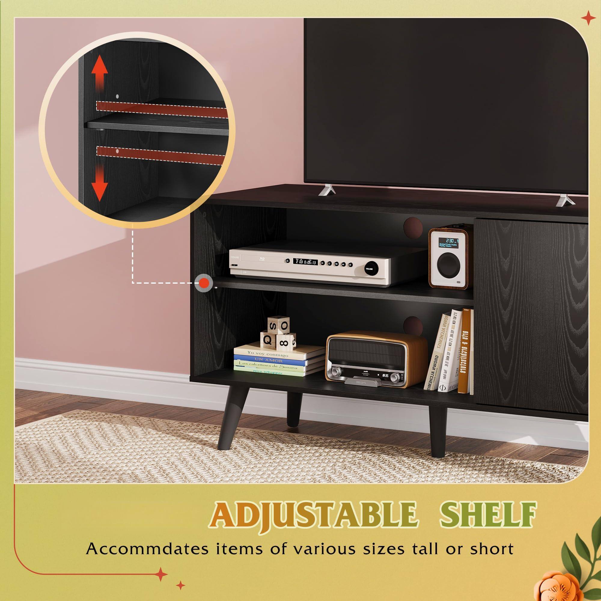 ADJUSTABLE SHELF  
Accommodates items of various sizes tall or short