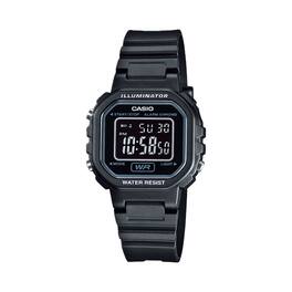 Casio - Women’s Digital Resin Strap Watch - LA-20WH-1BDF - Black