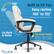 Alt View 12. Click365 - Transform 2.0 Extra Comfort Ergonomic Mid-Back Desk Chair - White.