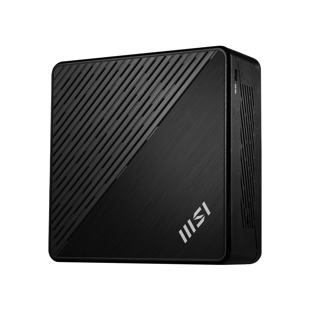 Alt View 1. MSI - MSI Cubi 5 12M Mini Desktop - Intel Core i3-1215U - 8GB Memory - 1TB SSD - Thunderbolt 4 - Windows 11 - Black - Black.