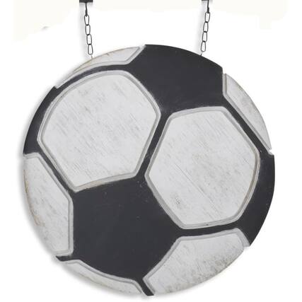 Front. K&K Interiors - K&K Interiors Soccer Ball Arrow Replacement Sign 13.25 inches - Arrow Sold Separately - White.