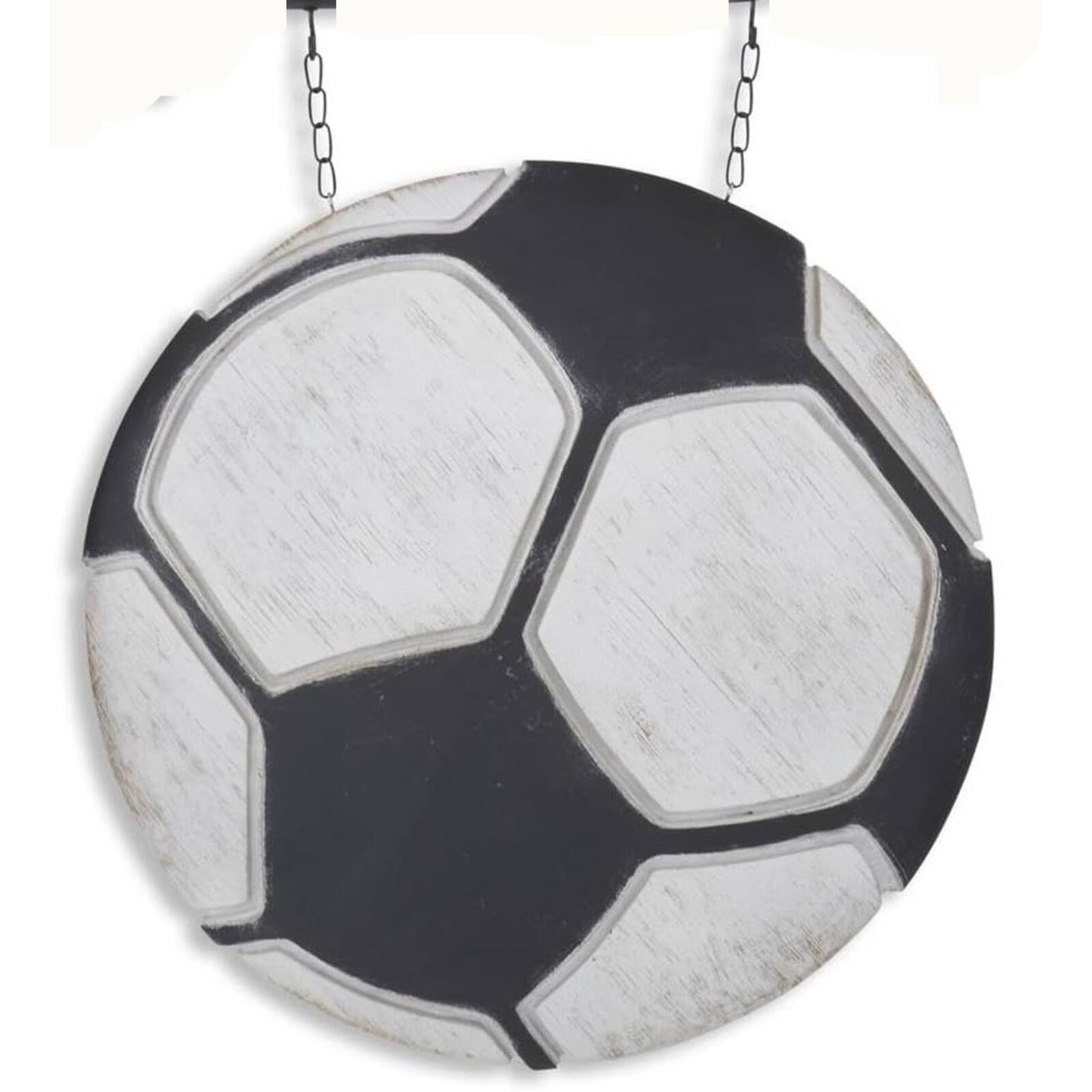 Front. K&K Interiors - K&K Interiors Soccer Ball Arrow Replacement Sign 13.25 inches - Arrow Sold Separately - White.