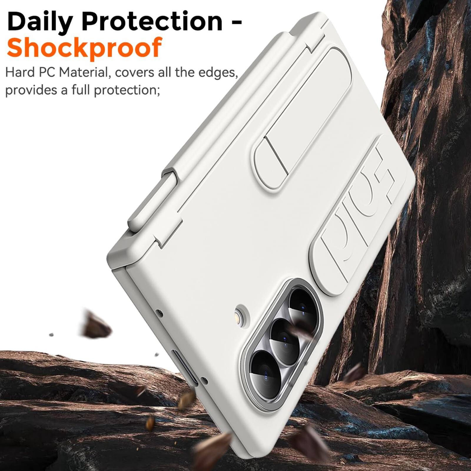 Daily Protection - Shockproof

Hard PC Material, covers all the edges, provides a full protection;