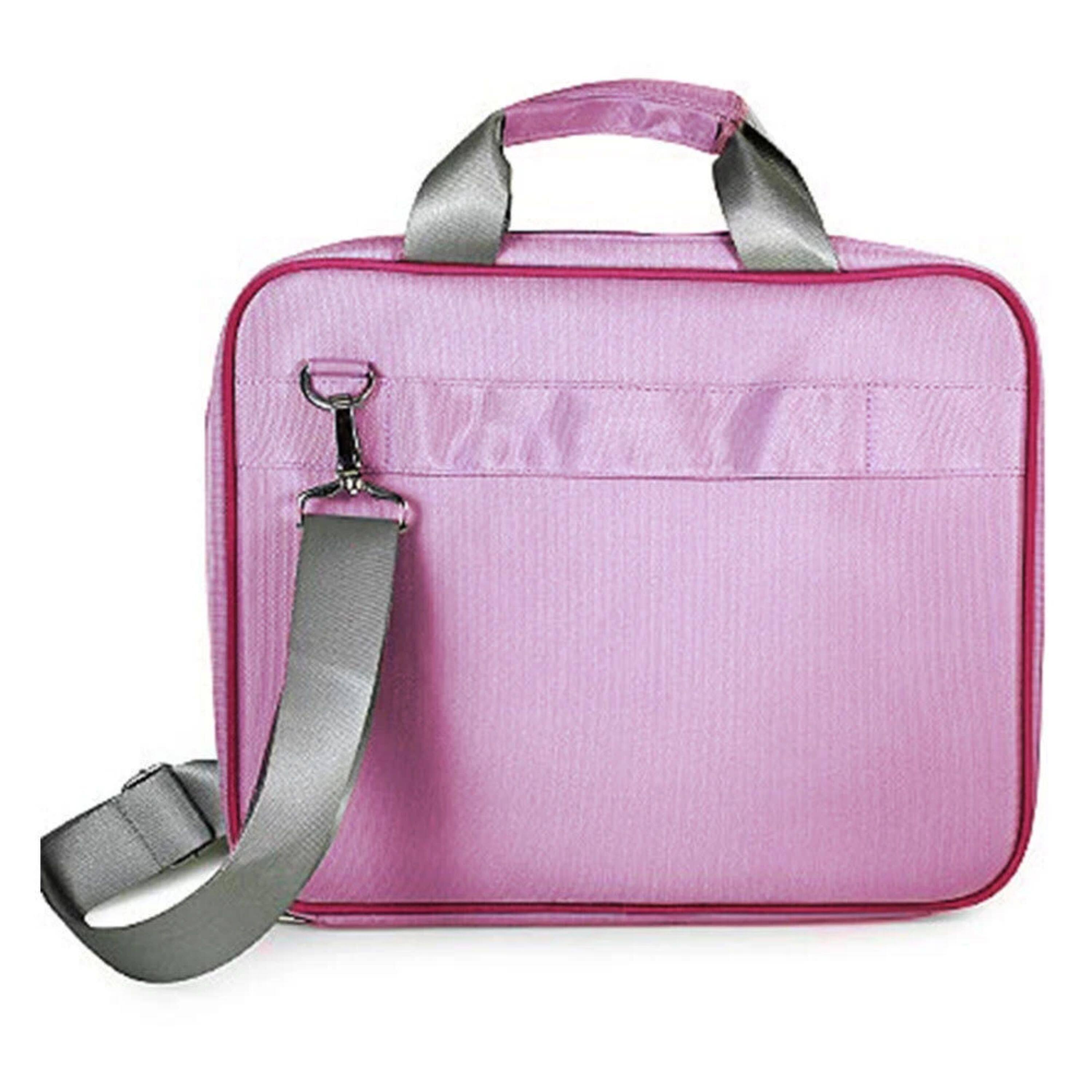 Angle. Kitcheniva - Laptop Shoulder Messenger Bag For 13" Laptop - Purple/Pink.