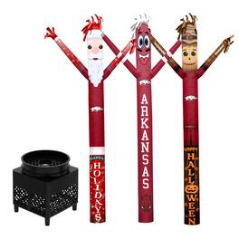 Sporticulture - Arkansas Razorbacks Inflatable Crazy Sports Fan Bundle Set - Multicolor