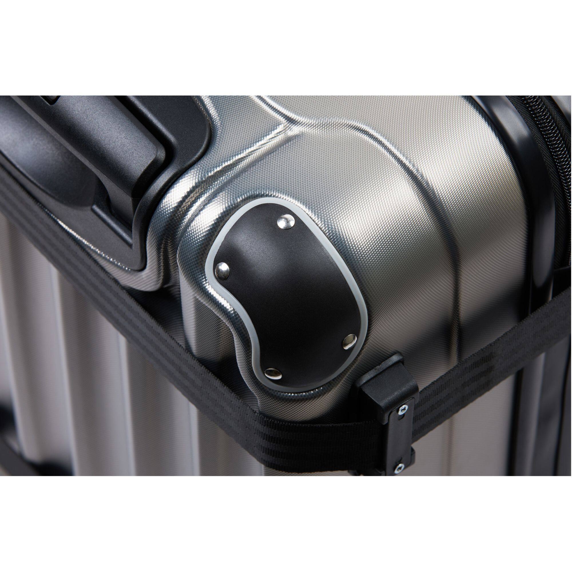 Back. Vingarde Valise - Grande 05 - 12 Bottle Wine Travel Suitcase - Silver.