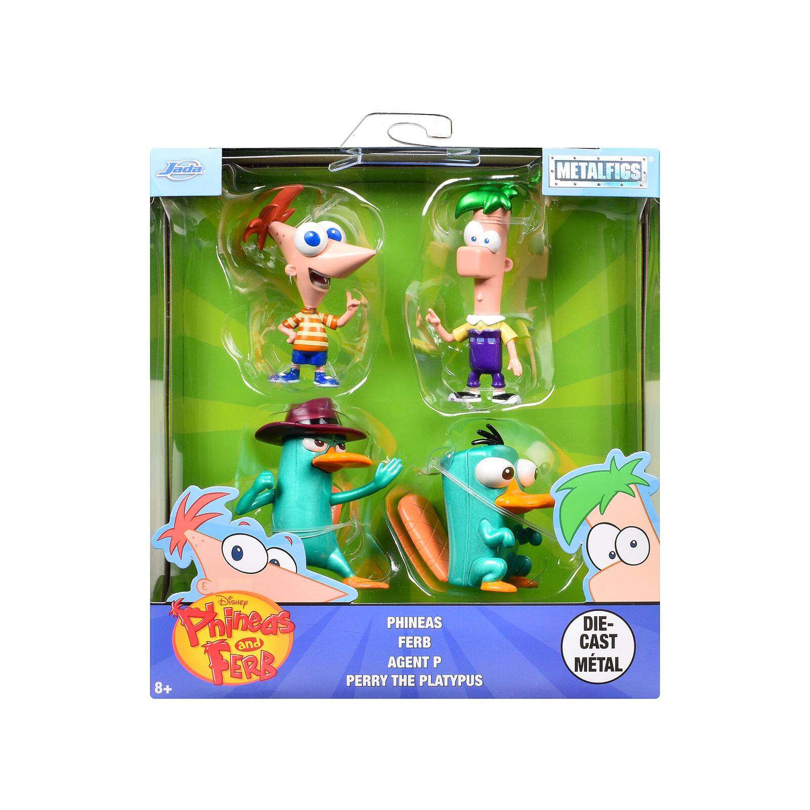 Jada  
METALFIGS  
Disney Phineas and Ferb Flash Agent P Perry the Platypus 8+  
DIE-CAST METAL