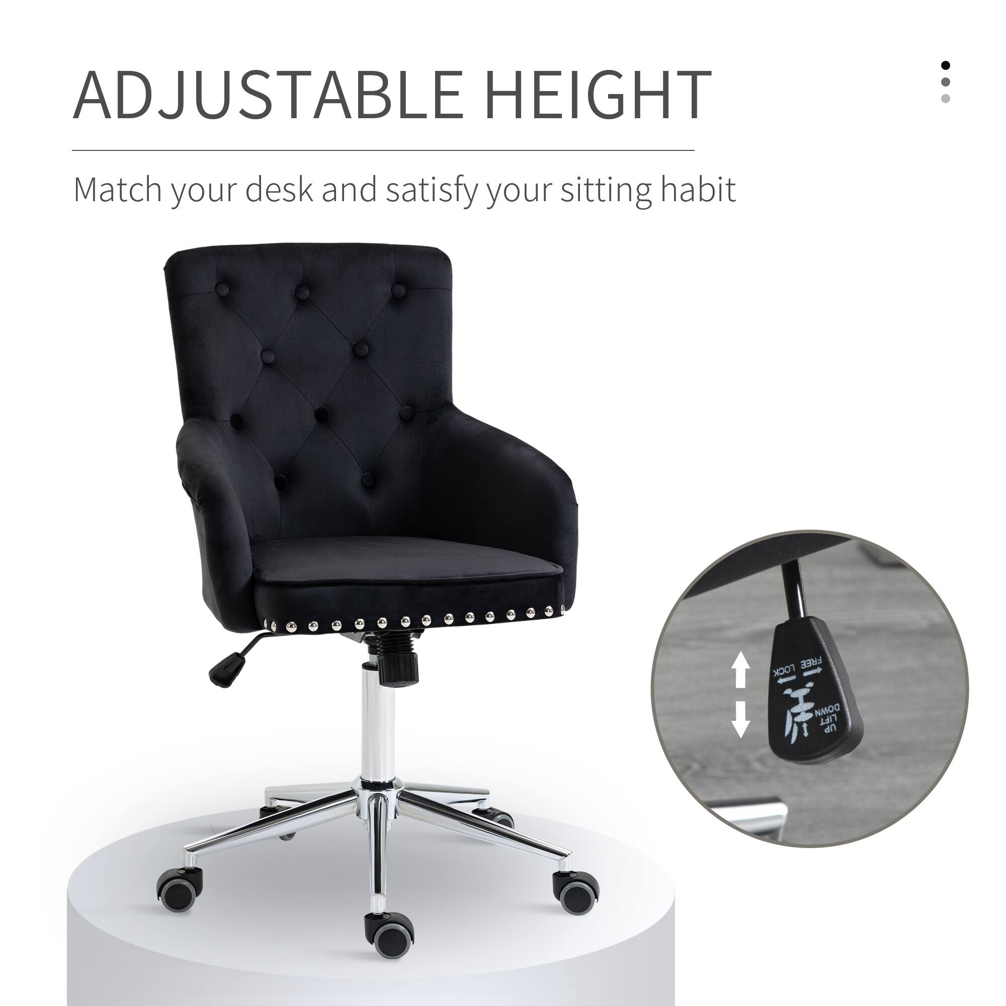 ADJUSTABLE HEIGHT  
Match your desk and satisfy your sitting habit