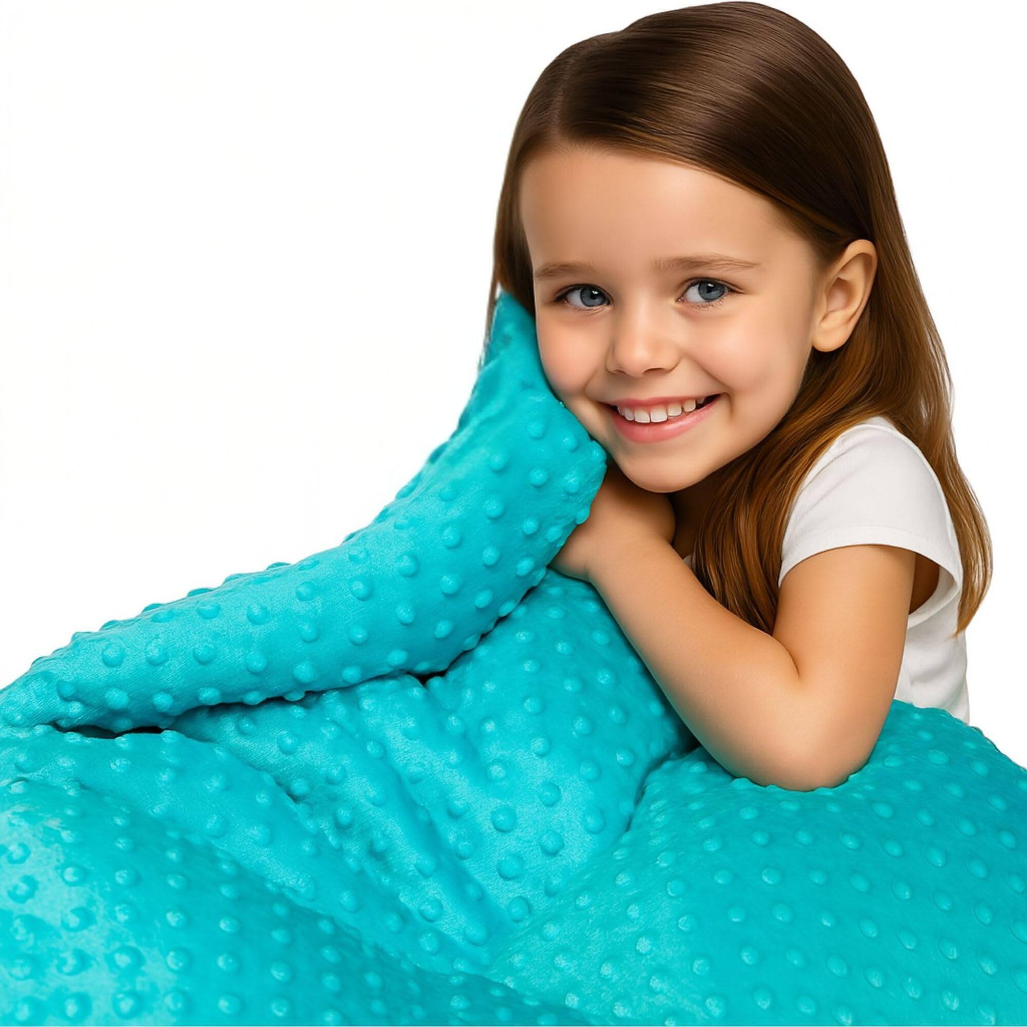 Alt View 1. Paradigms Interiors - Super-soft Weighted Blanket 7 Pounds - For Easy To Clean Washable Minky Cover Heavy And A Calm Cozy Blanket... - Weighted Blanket With Blue Cover-5 Lbs 36" x 48".