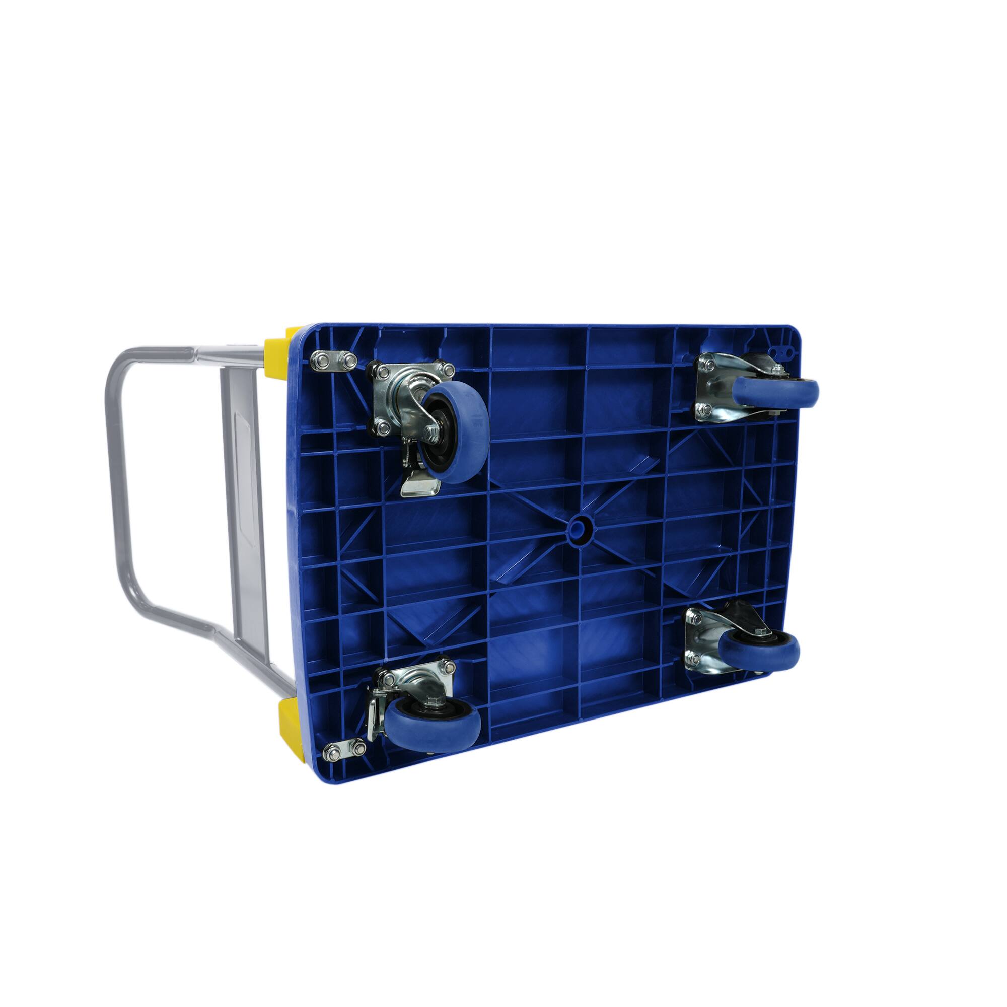 Alt View 7. Boyel Living - Blue Folding Heavy Duty Flatbed Cart 880 lbs Capacity Moving Platform Truck - Blue.