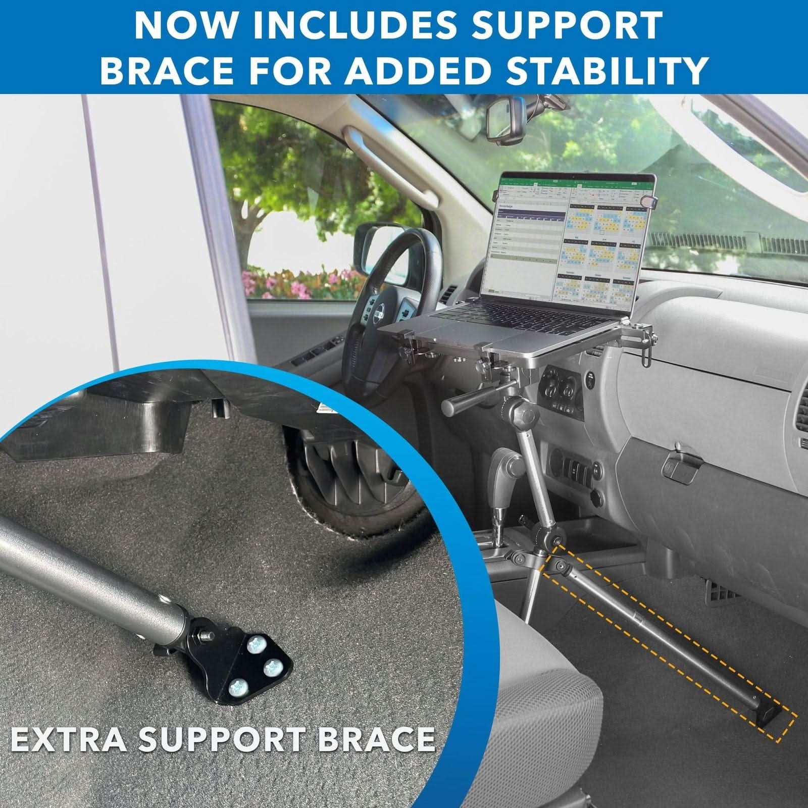NOW INCLUDES SUPPORT BRACE FOR ADDED STABILITY  
EXTRA SUPPORT BRACE