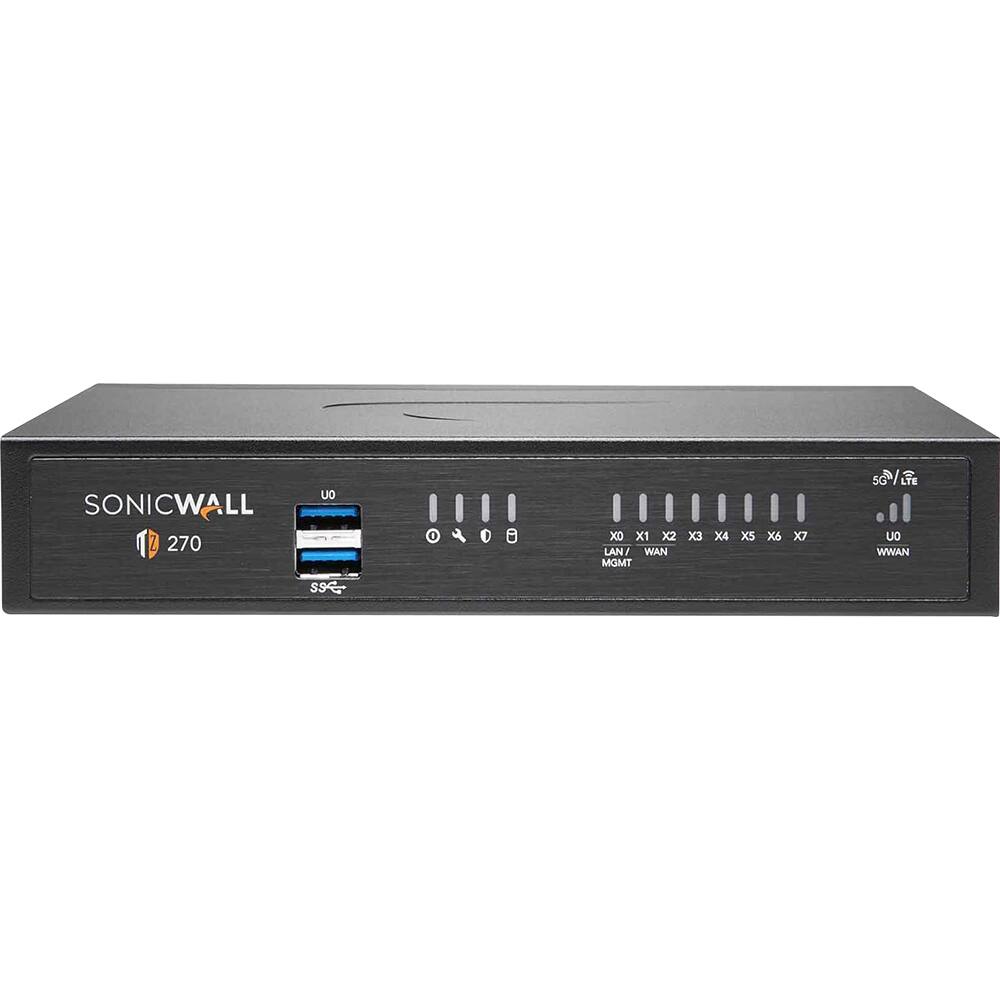 SONICWALL 270
U0
LAN/WAN
X0 X1 X2 X3 X4 X5 X6 X7
WWAN
U0
MGMT
