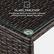 GLASS TABLETOP
A tempered glass top provides a smooth surface for food, drinks, and décor.