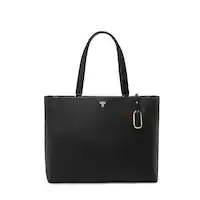 TUMI - Voyageur Vail Large Tote - Black/Light Gold - Front_Zoom