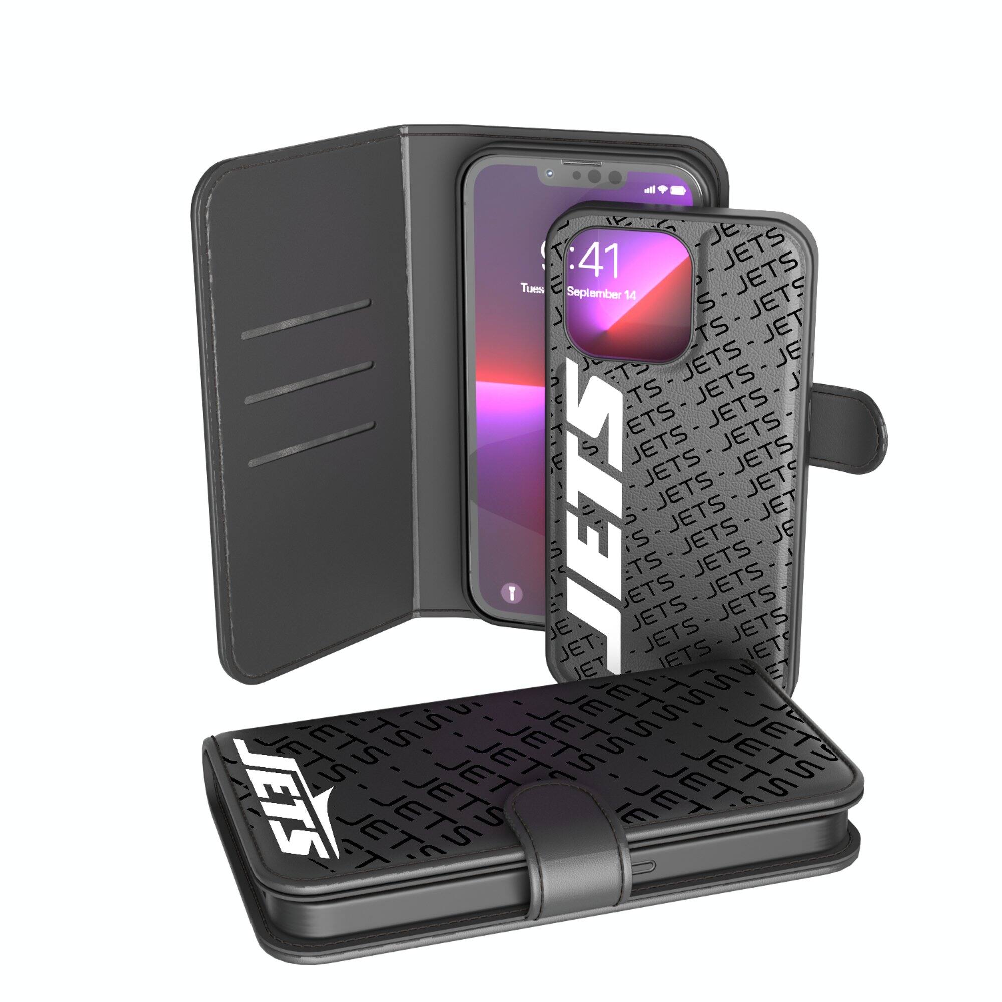 Keyscaper - NFL - New York Jets - iPhone Wallet Case - X/Xs - Multicolor