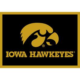 Imperial - Iowa Hawkeyes 5'4'' x 7'8'' Spirit Rug - Black