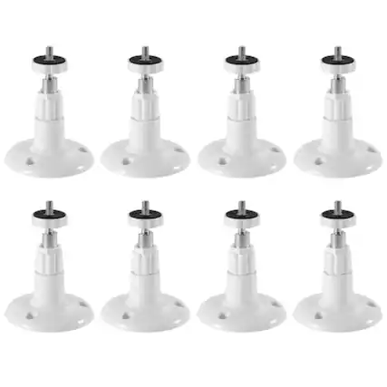 Front. Stock Preferred - 8-Pack Adjustable Security Camera Wall Mounts for Arlo Pro - White.