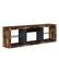 Alt View 6. Bestier - Bestier - 70" TV Stand with LED Lights and Glass Shelves for TVs up to 75" - Brown.