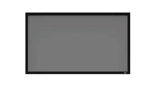 Front. Screen Innovations - Fixed 2” Frame – 16:9 – 120” – Slate 1.2 Gain Ambient Light Rejecting (ALR) Projector Screen - Black/Gray.