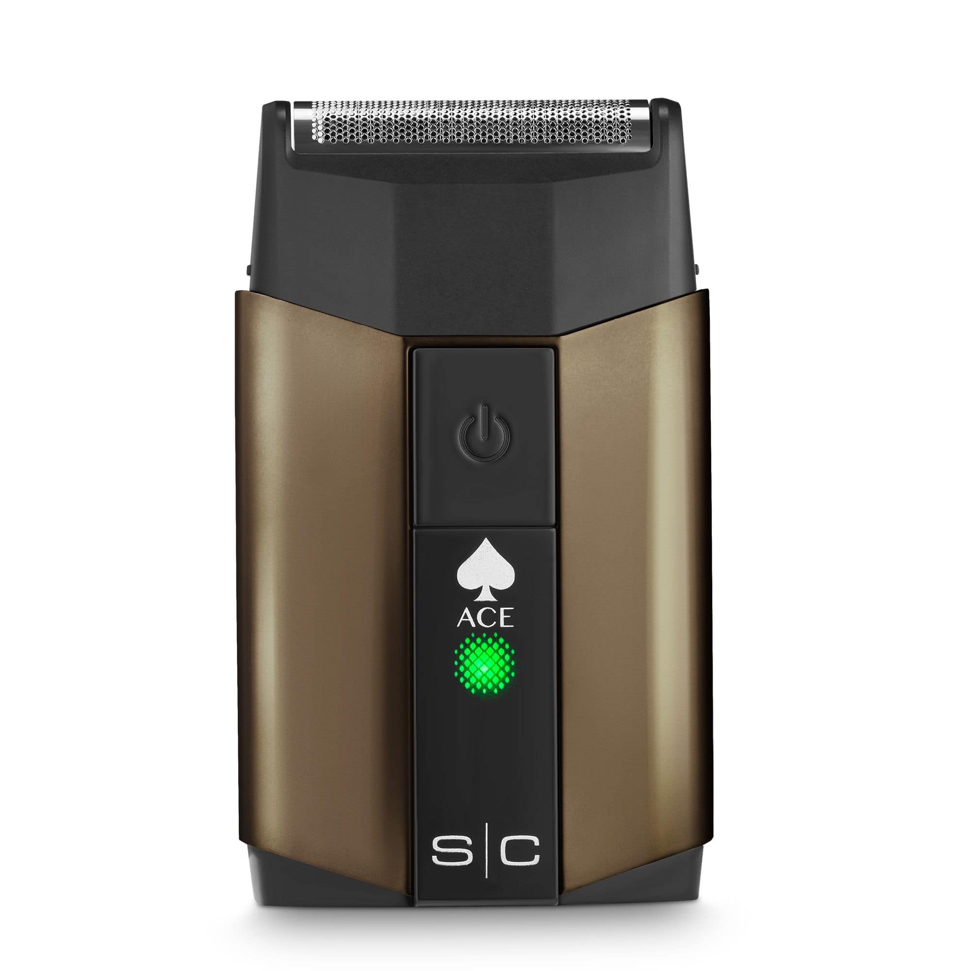 Front. StyleCraft - Ace Single Foil Shaver with Built-in Trimmer, USB-C Rechargeable, Lightweight Ergonomic Grip - Gunmetal.