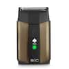 Front. StyleCraft - Ace Single Foil Shaver with Built-in Trimmer, USB-C Rechargeable, Lightweight Ergonomic Grip - Gunmetal.