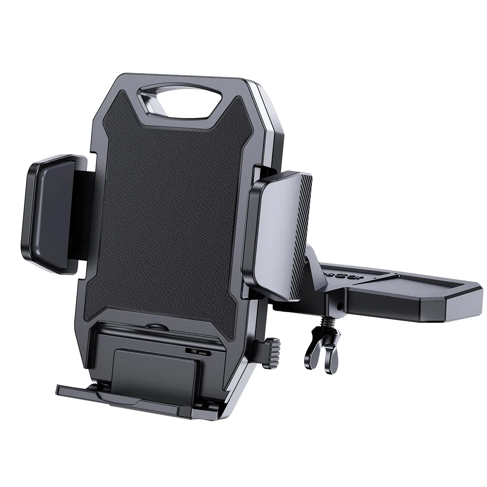 PARKER SLATER - Sturdy Cd Slot Phone Mount With One Hand Operation Design Hands-free Car Holder Universally Compatible All & Android - Faux Leather