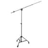 Front. Lyxpro - 90" Microphone Stand & 87” Arm Boom Stand with Rolling Caster Tripod Legs & Counterweight - Black.