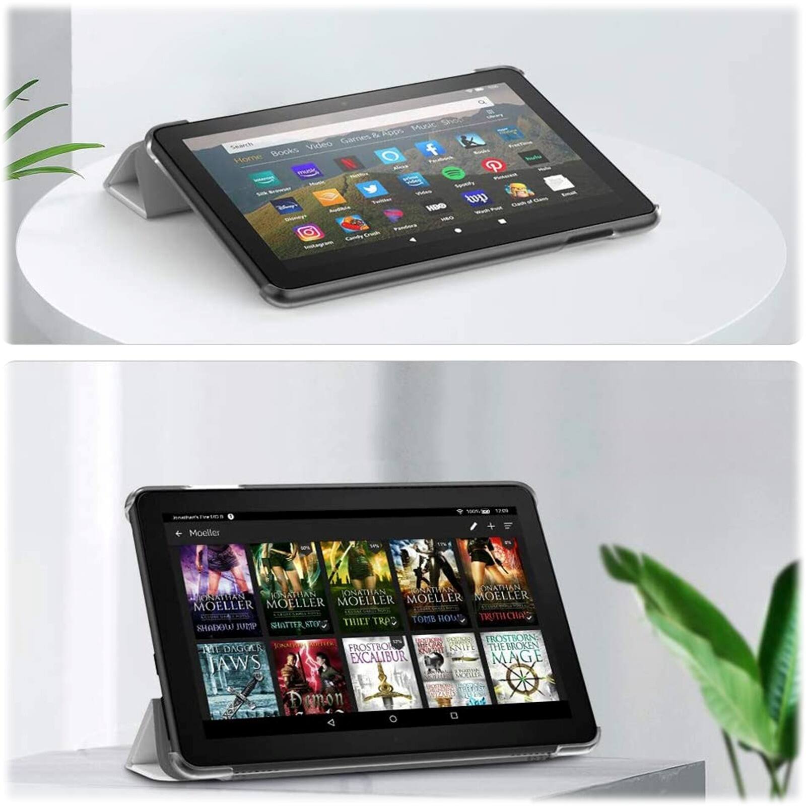 Alt View 15. SaharaCase - Folio Case for Amazon Fire 7 (2022) - White.