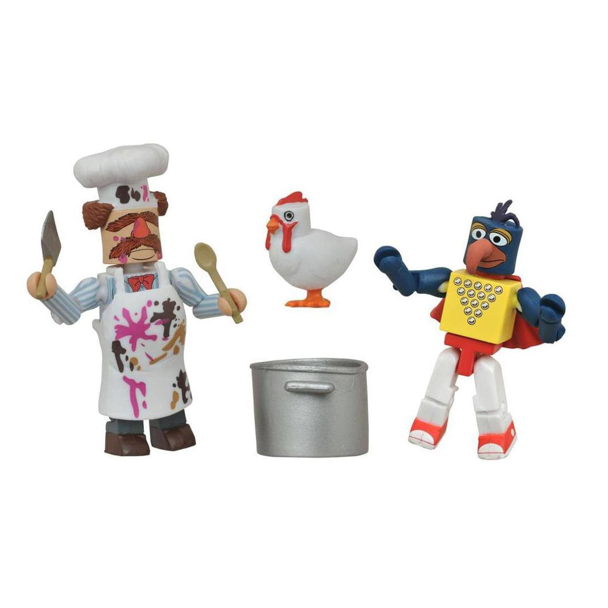 Front. Diamond Comic - Muppets Minimates S1 2-Pack: Stunt Show Gonzo & Batter Damaged Swedish Chef - Multi-Color.
