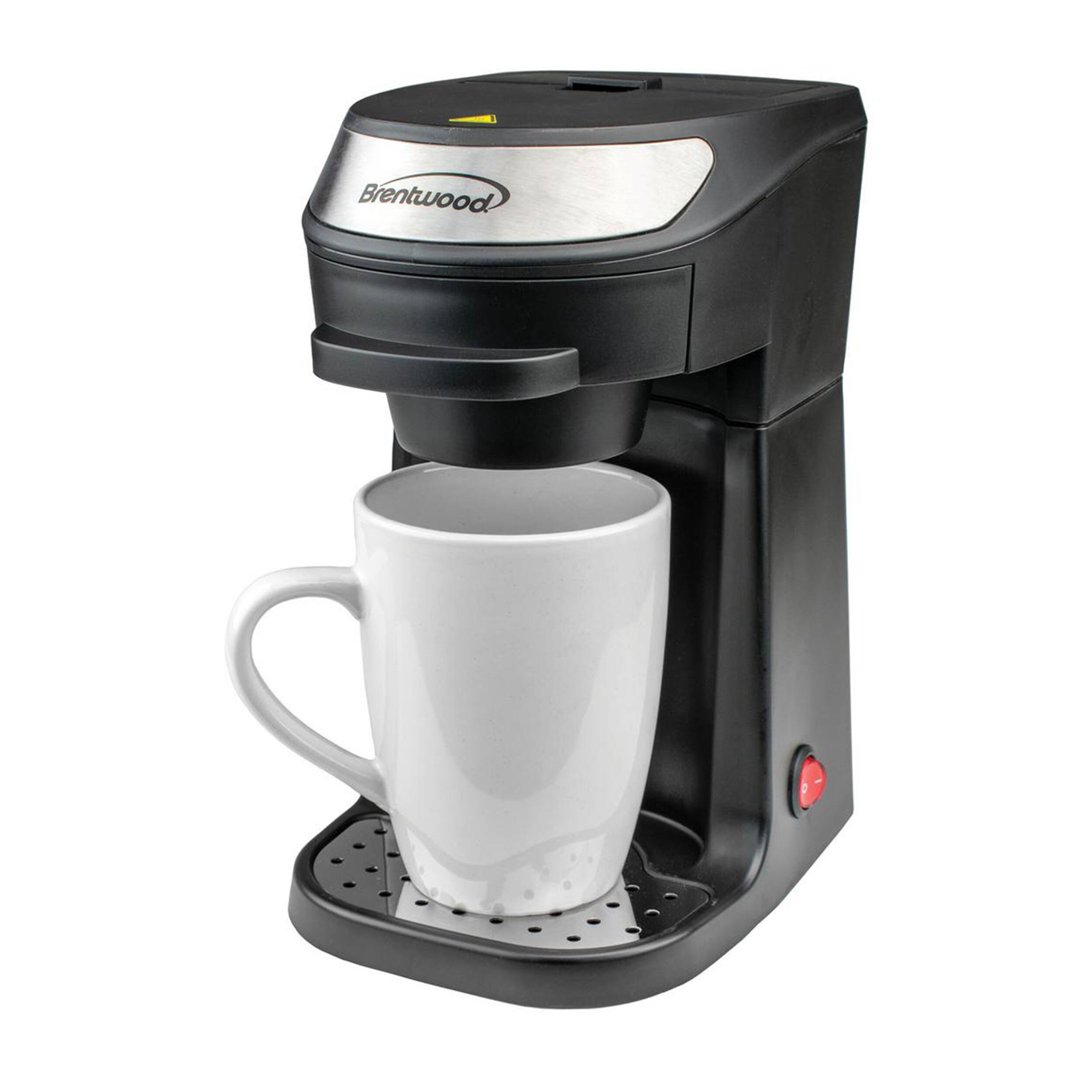 Brentwood - Single Serve Coffee Maker with Mug - Black