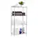 Front. Mind Reader - Storage Shelves, Garage Shelving, Storage Shelf, Pantry Org, Adjustable, Metal, 23.5"L x 11.75"W x 48"H - Silver.