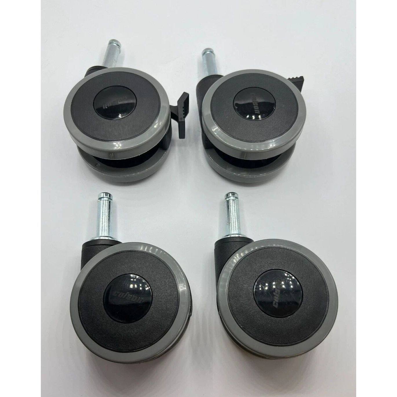Alt View 2. Invacare - Lift Caster Assembly with Lock (5" Diameter) for Mobility Equipment Replacement - Black.