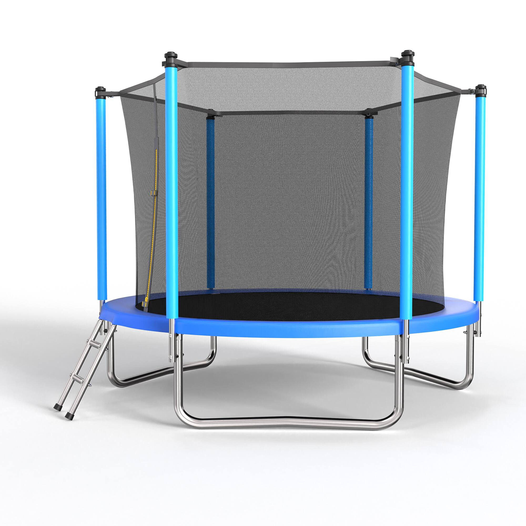 Alt View 6. LOVMOR - Lovmor 8 FT Trampoline with Ladder and Safety Enclosure Recreational Trampoline for Adults.