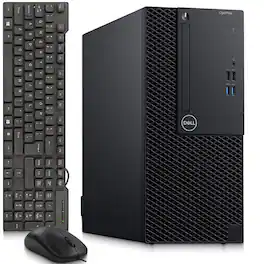 Dell - Refurbished Excellent - Optiplex 3060 Tower Desktop PC | Intel Core i5-8th 3.0GHz | 16GB DDR4 RAM | 512 GB SSD | KB & Mouse| Wi-Fi | Win11 - Black
