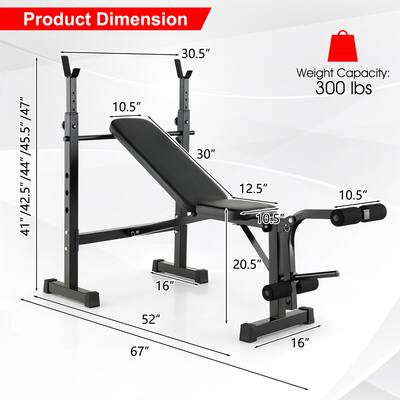 Weight Lifting Costway Adjustable Weight Bench Costway Adjustable