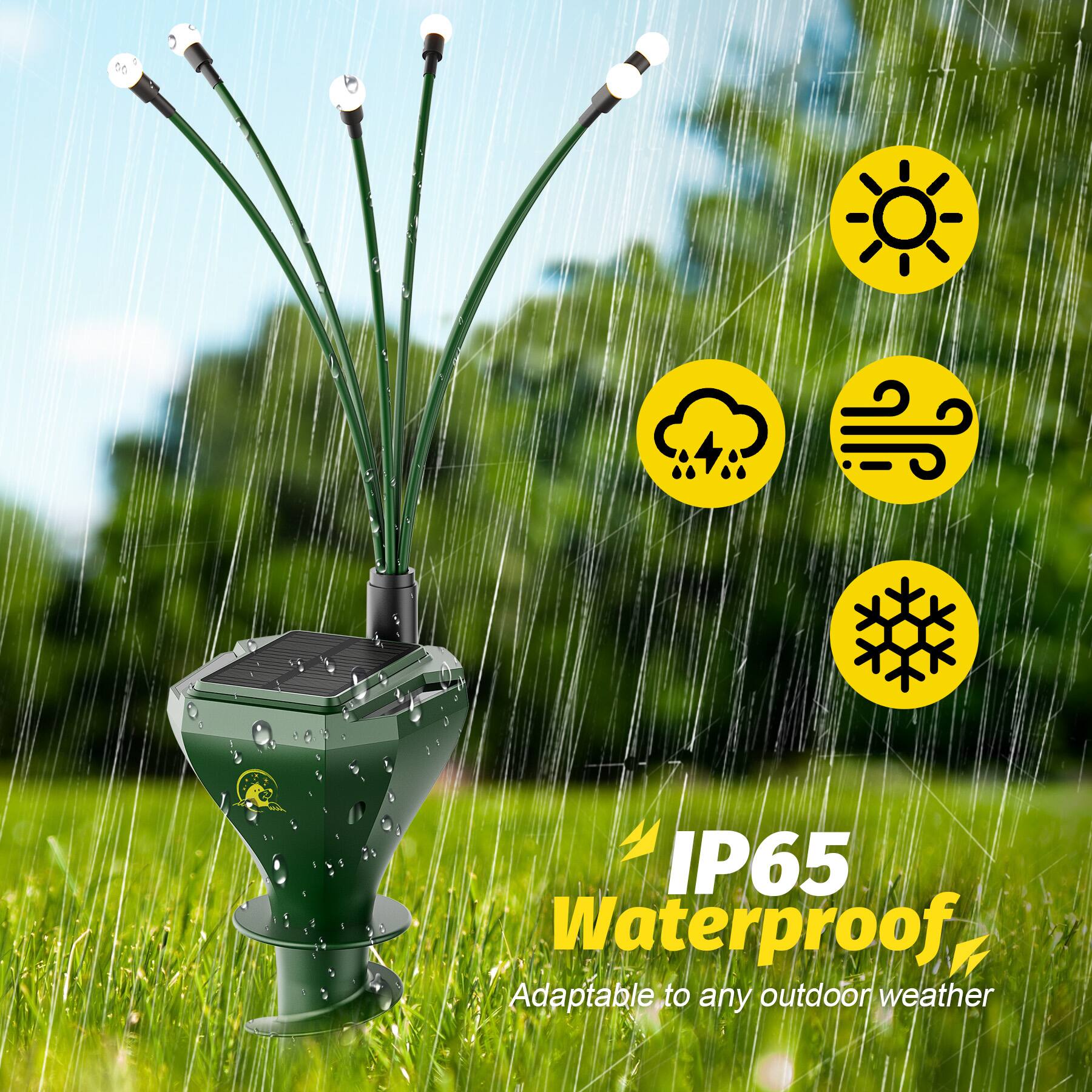 IP65 Waterproof  
Adaptable to any outdoor weather