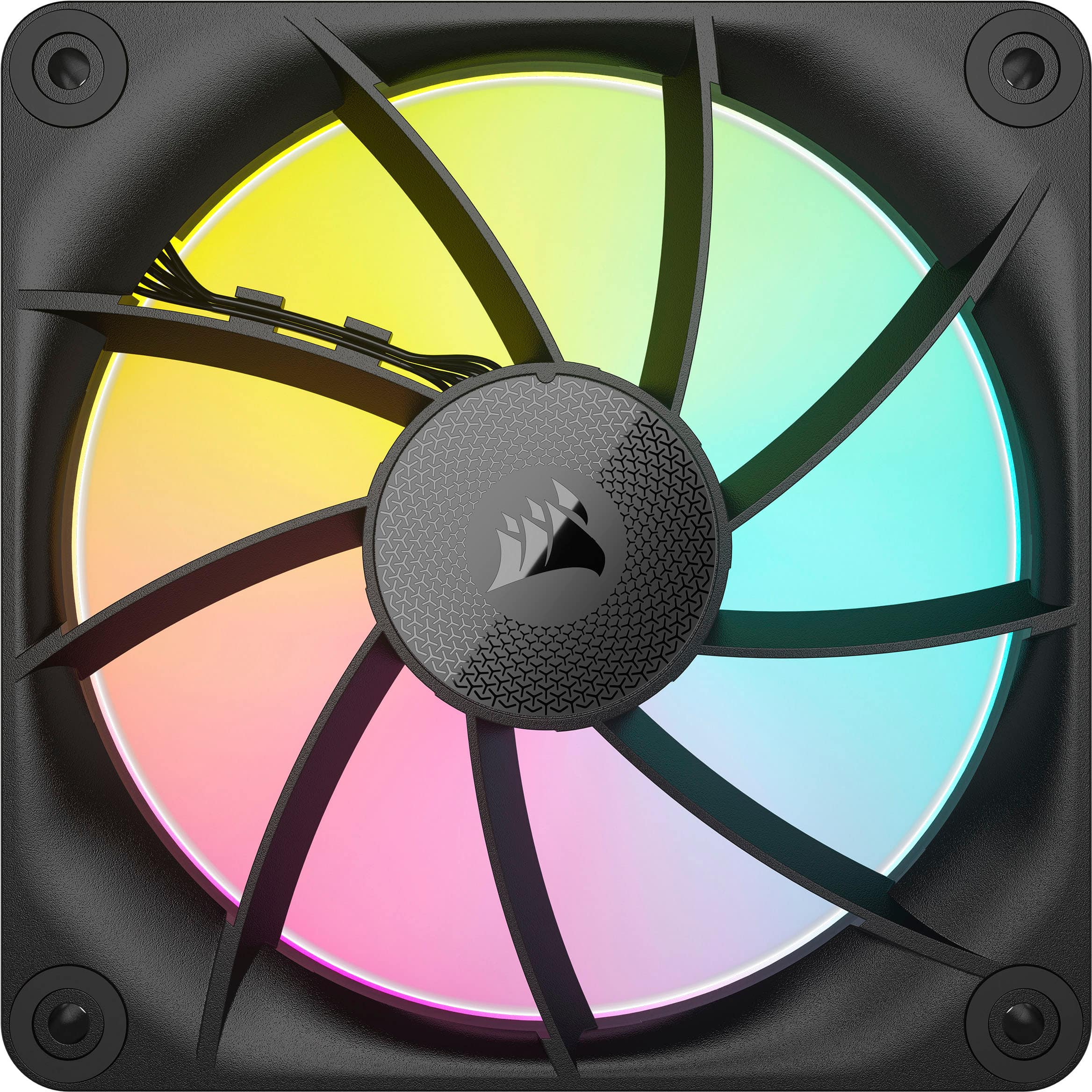 Alt View 18. CORSAIR - CUE LINK LX120 RGB 120mm PWM Fans Starter Kit (3-pack) - Black.