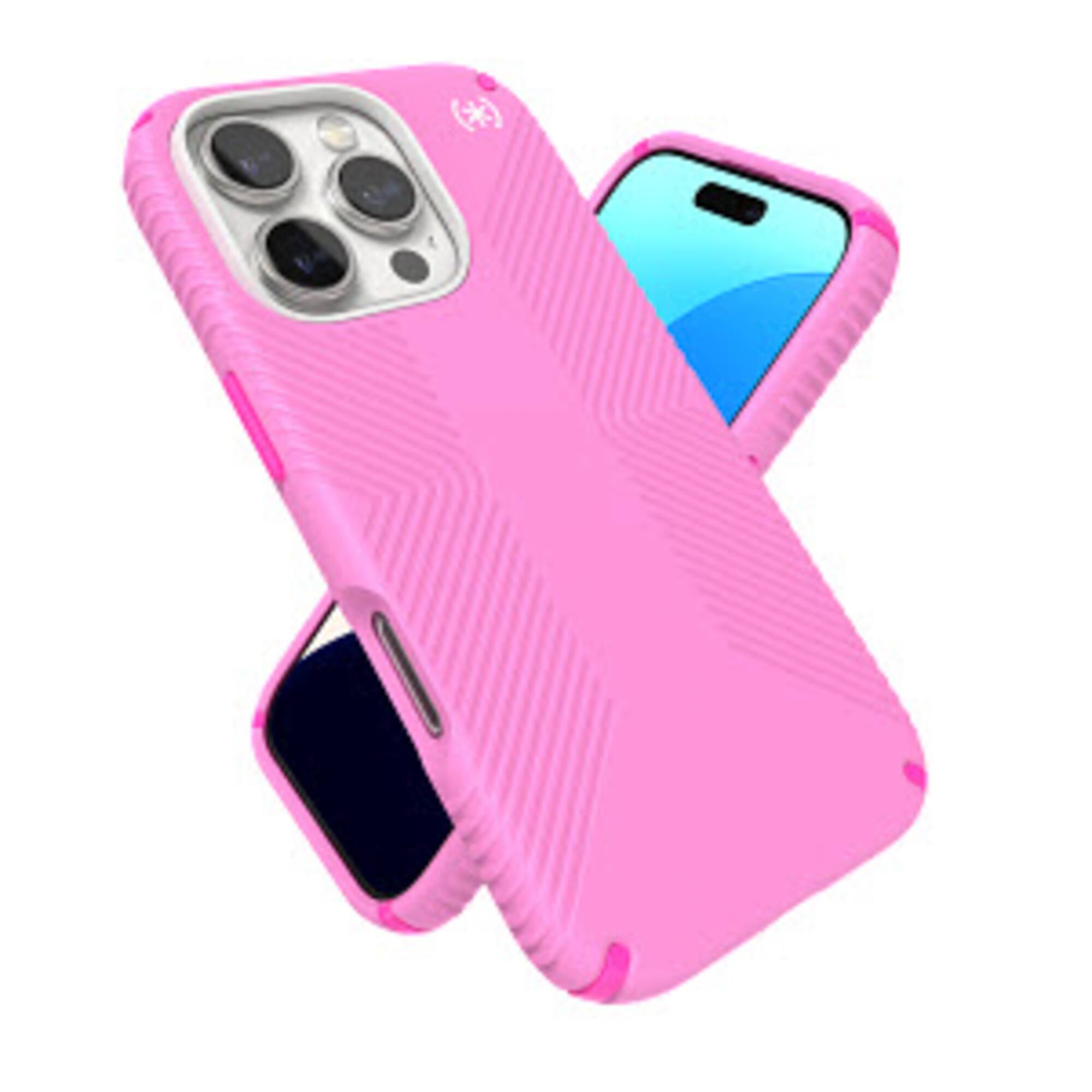 Alt View 17. Speck - Presidio2 Grip ClickLock Case with MagSafe for Apple iPhone 16 Pro - True Pink.