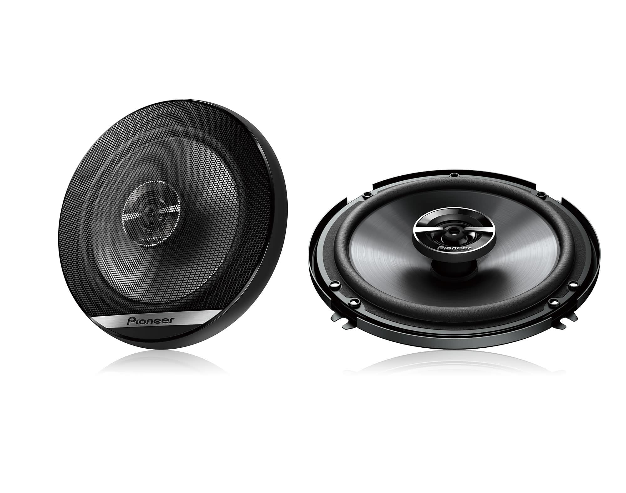 Front. Pioneer - 6 1/2" 2-way Coaxial Speakers (Pair) - Black.