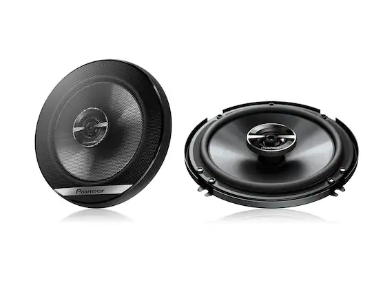 Front. Pioneer - 6 1/2" 2-way Coaxial Speakers (Pair) - Black.