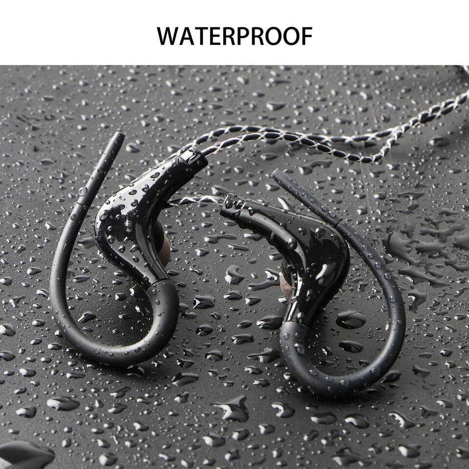 Alt View 2. Home Collection - Wired Sport Earbuds With Mic, Over Ear Hook, 3.5 mm - Black.