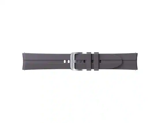 Front. Samsung - Samsung 22mm Ridge Sport Band for Galaxy Watch3 & Gear S3 | Coor: Gray - Gray.