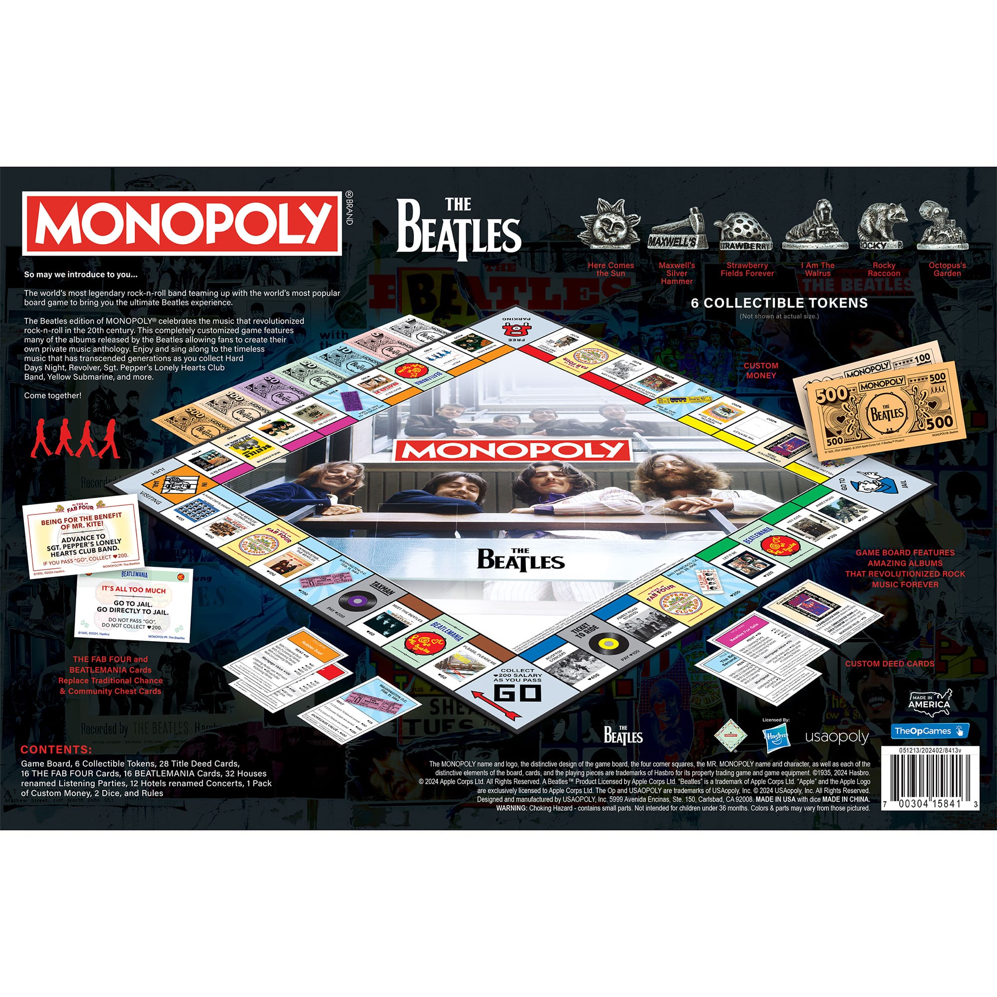 USAoploy MONOPOLY: The Beatles Strategy Board Game, Ages 8+, 2 6