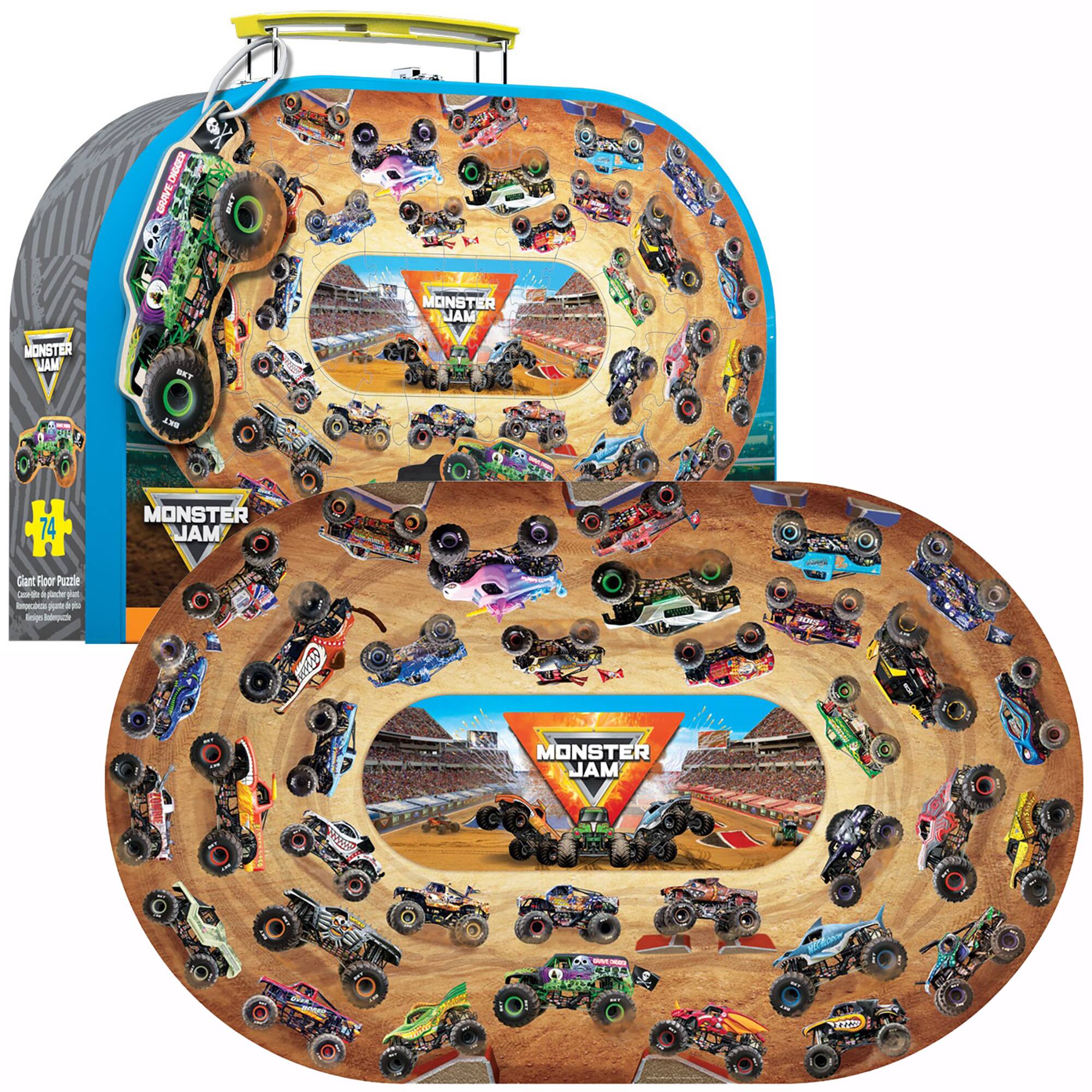 DAGGER ERAIVE - MONSTER JAM MONSTER JAM LIAM 2Ng H 74 MONSTER JAM Ciant Fiodr Puzzle CP 4 e th - - - - - 1 MONSTER JAM - TTP