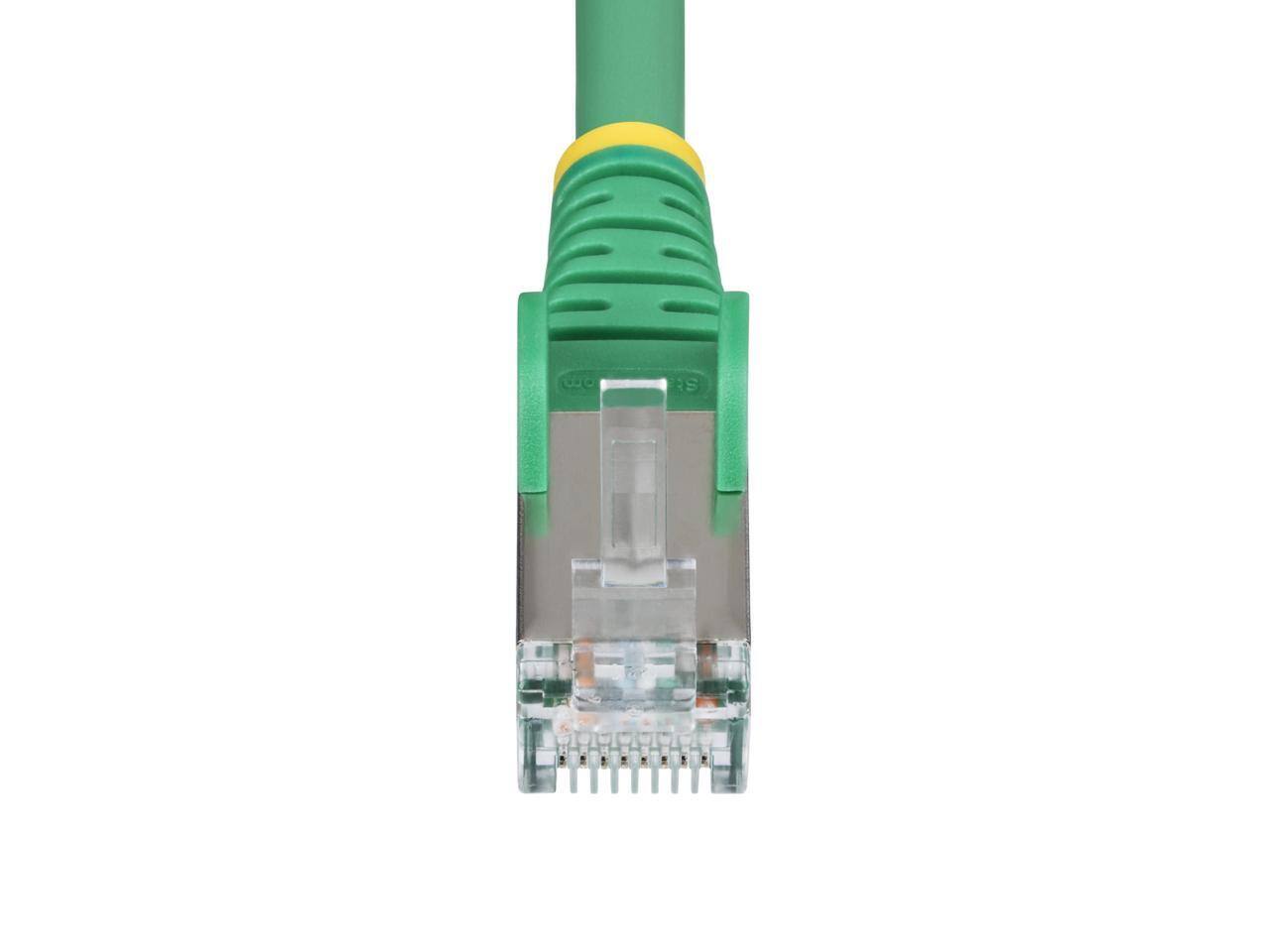 Alt View 7. StarTech.com - StarTech 1ft Green CAT6a Ethernet Cable Model NLGN-1F-CAT6A-PATCH.