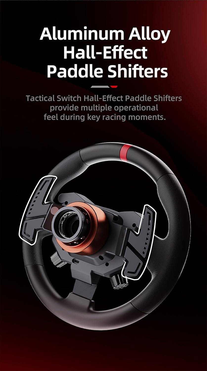 Aluminum Alloy Hall-Effect Paddle Shifters

Tactical Switch Hall-Effect Paddle Shifters provide multiple operational feel during key racing moments.
