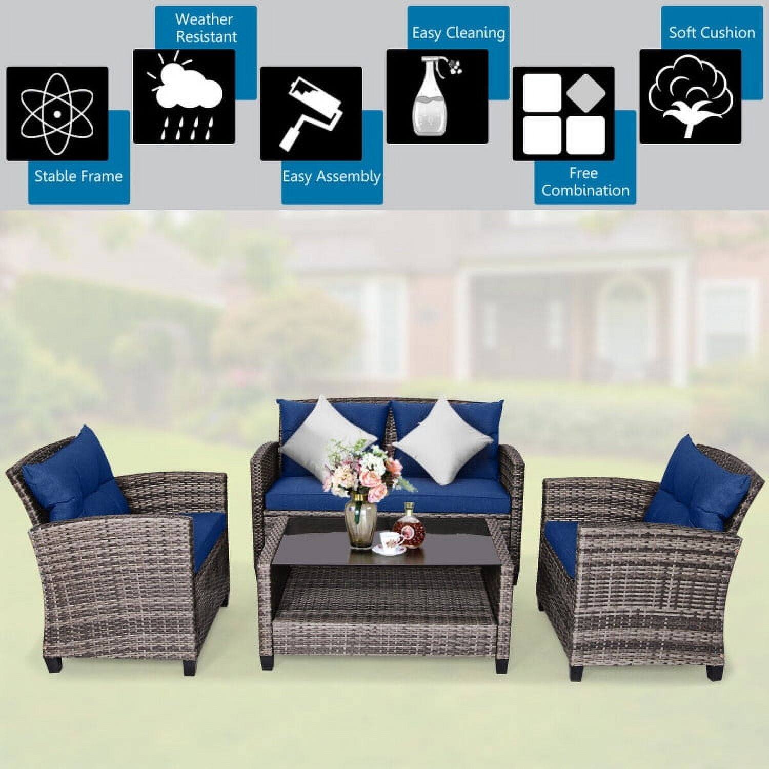 - Weather Resistant
- Easy Assembly
- Stable Frame
- Easy Cleaning
- Soft Cushion
- Free Combination