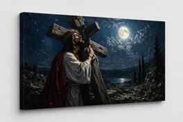 FC Design - Large Canvas 24x36" Frameless Moonlit Sacrifice Devotion Art Painting Home Wall Décor - MultiColor