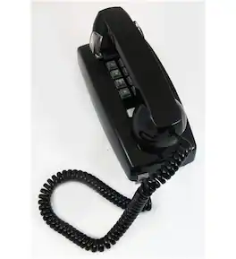 Cortelco - 2554-VOE-BK Wall Valueline Corded Telephone - Black